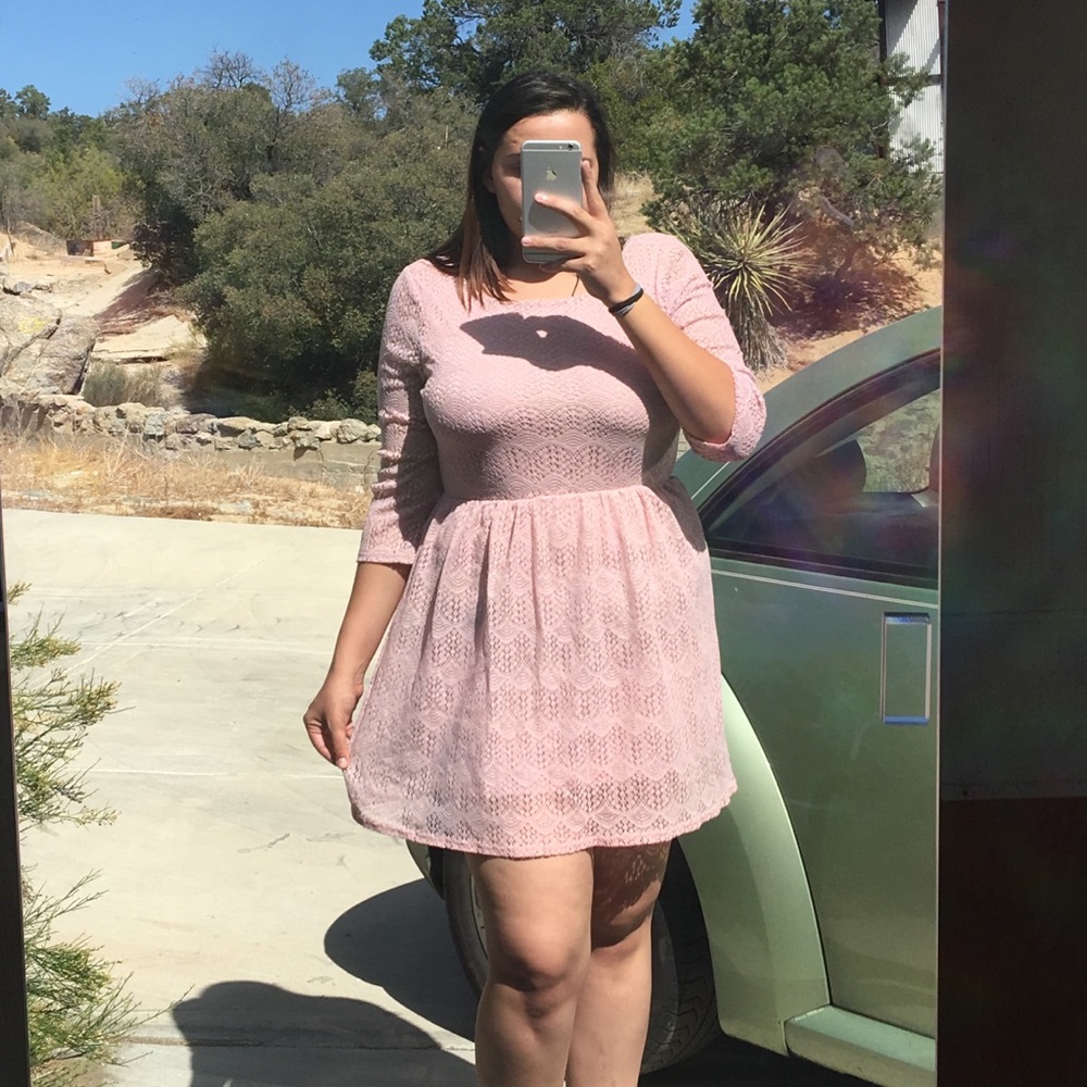 Light Pink BabyDoll Dress